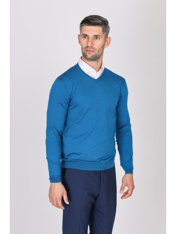 Men's  pullover turquoise